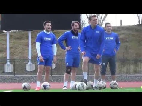 CCSU Soccer Training 2016 - YouTube