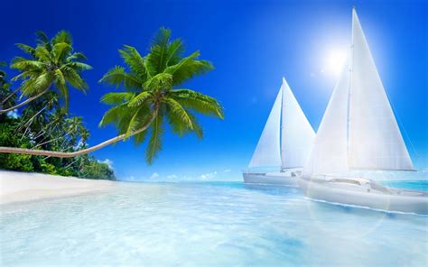 Papel de parede de desktop Tropical Beache HD: Widescreen: alta ...