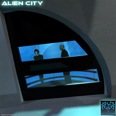 Alien City 3D Models BlueTreeStudio