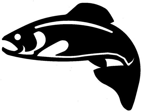 Salmon Silhouette Vector at Vectorified.com | Collection of Salmon ...