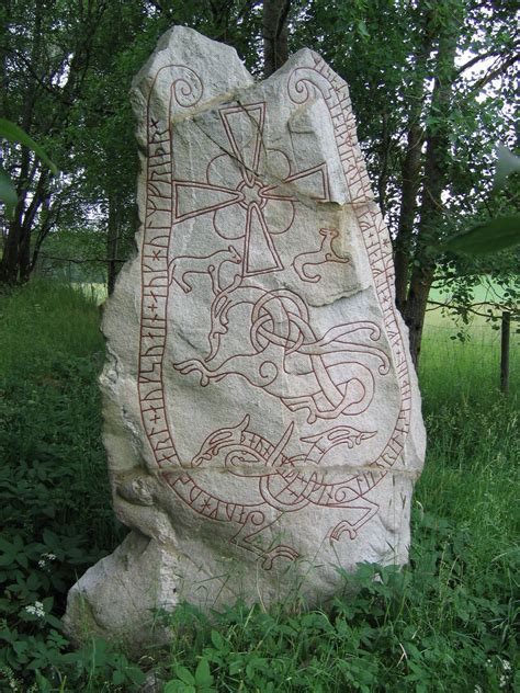 Lingsberg Runestone - Norse runes were much more than just letters... Each rune was an ...