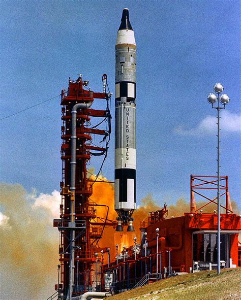 Gemini 1 lifts off to kick off the Gemini Program, Apr 1964. | Space ...