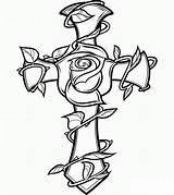 Coloring Sheet Of A Cross sketch template