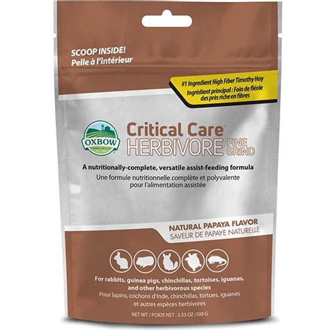 Critical Care Fine Grind Feeding Formula for Animals, 100g - Lambert Vet Supply | Dog, Cat ...