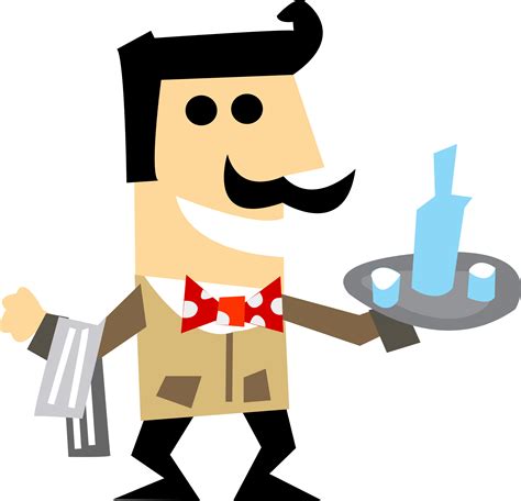 Clipart - waiter