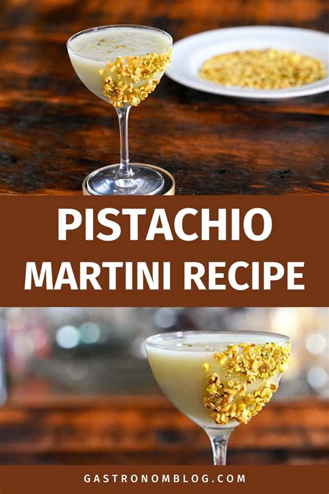 How to Make the Best Pistachio Martini Cocktail Recipe - Gastronom Cocktails