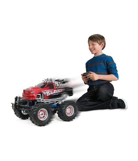 New Bright 1:8 Scale RC 4 X 4 Mega Blast Car (Red & Black) - Buy New Bright 1:8 Scale RC 4 X 4 ...