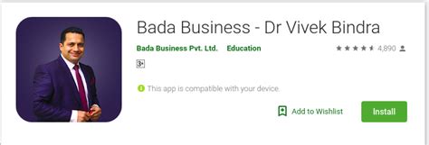 Bada Business App - Dr Vivek Bindra - (Complete review)