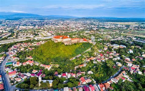 Palanok Castle - real pearl of Zakarpattia, Ukraine | Travel, Aerial view, Ukraine