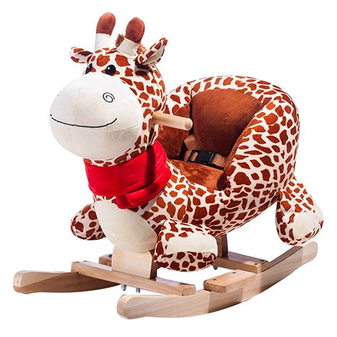 Plush Rocking Giraffe Kids Toy