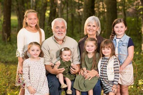 Extended Family Portrait - A Wooded Setting for 3 Generations