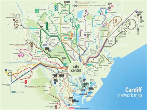 Cardiff Transport Map - Printable Map Of Cardiff | Printable Maps