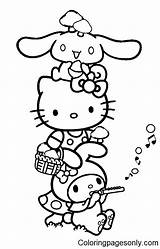 Sanrio Characters Coloring Page  Free Printable Pages sketch template