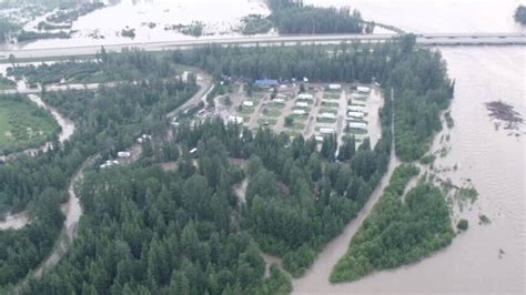 Flooding keeps people out of Whitecourt RV park - Edmonton - CBC News