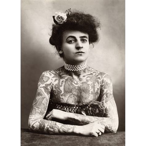 Maud Wagner (1877-1961). /Namerican Circus Performer And First Known Female Tattoo Artist In The ...