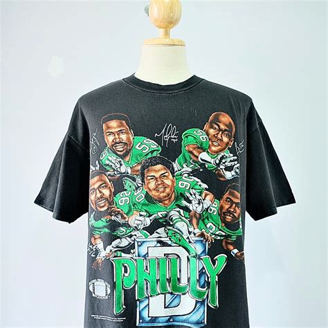 Vintage 90s Philadelphia Eagles Players NFL Football T-shirt | Etsy