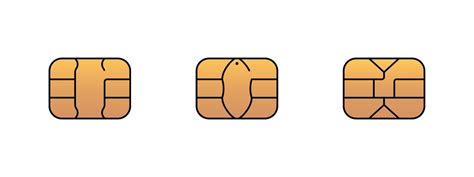 icono de chip de oro emv para tarjeta de débito o crédito de plástico ...