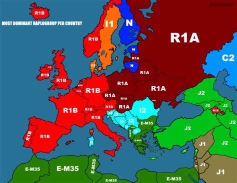 Most dominant haplogroup per country. | Dominant, United nations peacekeeping, Country