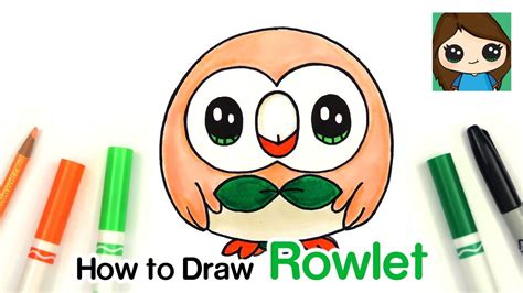 How to Draw Rowlet | Pokemon - YouTube