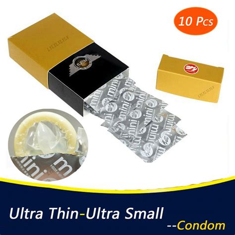 10Pcs/Set New Ultra Small Size Condoms Set 46MM Mini Condoms Uptight Condom - Condoms ...