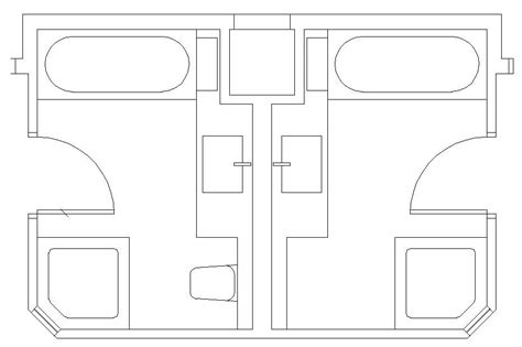 Hotel Design Guestroom Sample Bathroom Plan 1