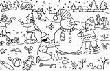 Snow Coloring Pages Printable sketch template