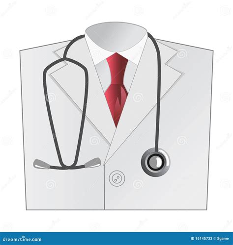 Medical Doctor White Coat Vector Stock Vector - Illustration of doctor, intern: 16145733