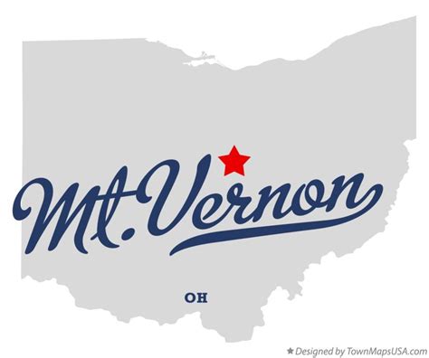 Map of Mt.Vernon, OH, Ohio