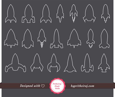 Free Rocket Shapes: First time one the web :: Behance