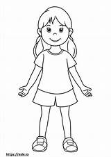 Full Body For coloring sketch template