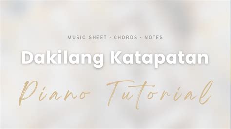 Dakilang Katapatan - Key of G - Piano Tutorial - Music Sheet - Chords - Notes Chords - Chordify