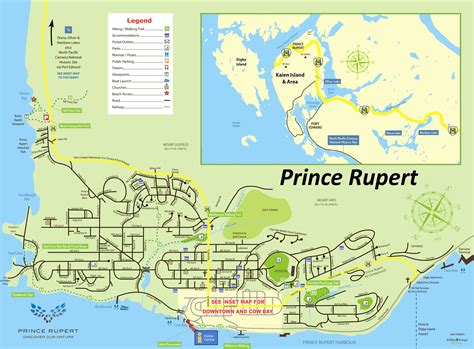 Prince Rupert Tourist Map - Ontheworldmap.com