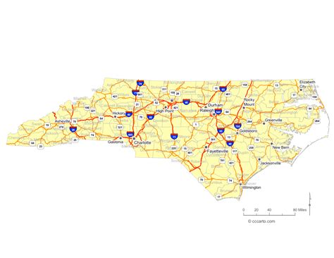 Map Of North Carolina, 45% OFF | gbu-presnenskij.ru