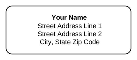 Standard Address Label - OnlineLabels