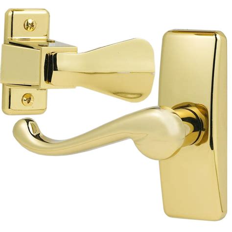 IDEAL Security E-Coat Brass Storm Door Lever Handle Set-SKGLWBB - The ...