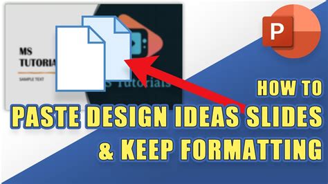 [HOW TO] Copy & Paste PowerPoint Slides to KEEP FORMATTING (Design Ideas, etc.) - YouTube