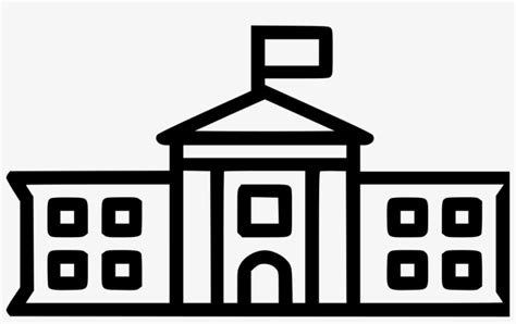 The White House - Outline Of The White House Transparent PNG - 980x570 - Free Download on NicePNG