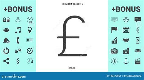 Sterling symbol icon stock vector. Illustration of banking - 123479061