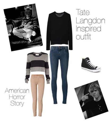 "Tate Langdon inspired outfit" by fivesecondsoftumblr liked on Polyvore featuring J Brand, rag ...