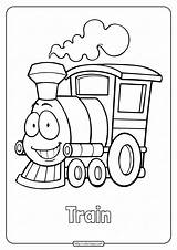 Free Printable Cute Train Coloring Pages For Kids sketch template
