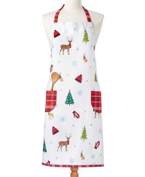 Martha Stewart Collection Holiday Apron, Created for Macy's - Macy's