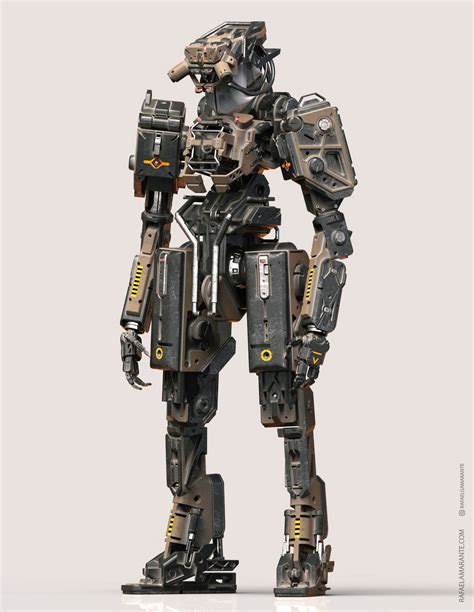 ArtStation - CR-T, Rafael Amarante | Futuristic robot, Robots concept, Robot concept art