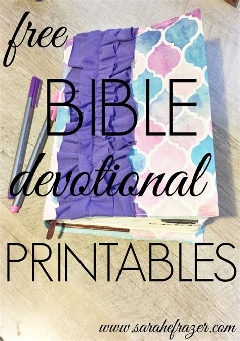 Free Bible Devotional Printables for Women Daily Use - Sarah E. Frazer