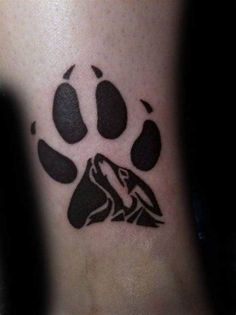 50 Wolf Paw Tattoo Designs For Men - Animal Ink Ideas