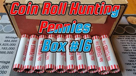 Coin Roll Hunting Pennies - Box #16 - YouTube