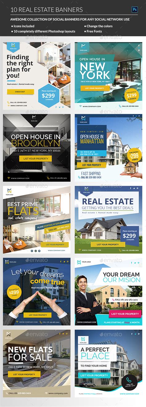 Real Estate Banners by madridnyc | GraphicRiver