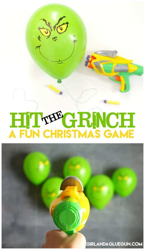 Hit the grinch game-Perfect for classroom parties! - A girl and a glue gun