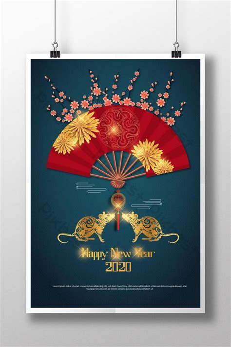 Vietnamese traditional Tet happy new year poster for Tet holiday is wide and clear | AI Free ...