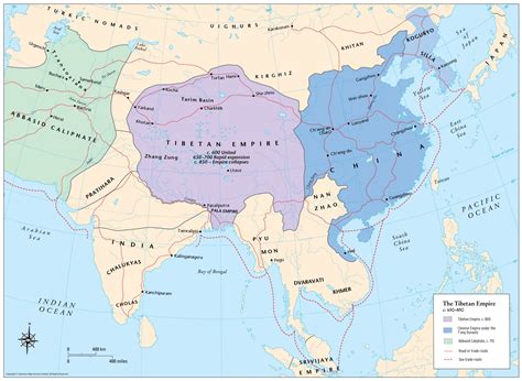 The Tibetan Empire (7th to 9th Centuries AD) : MapPorn