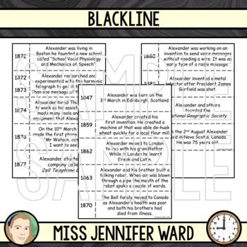 Alexander Graham Bell Timeline Activity by Classroom Kitty | TpT